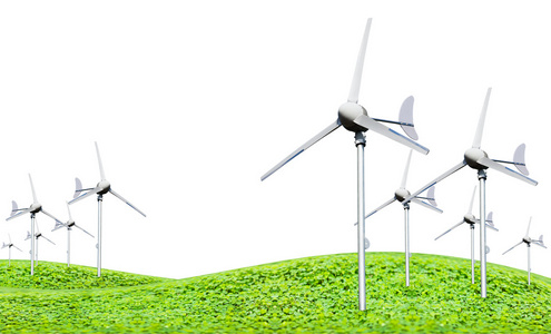 生态电力，风力涡轮机发电