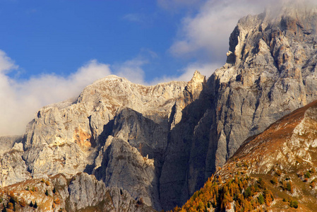 意大利欧洲的 brenta dolomites