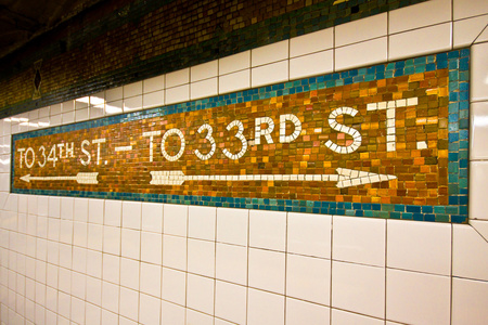 纽约地铁标志