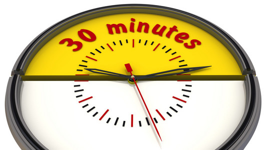 时钟上 30 分钟照片