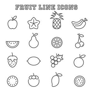 水果线图标