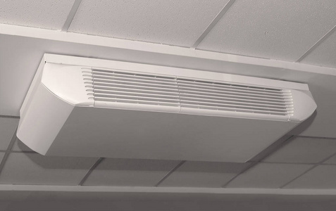 中央空调系统装置, 适用于天花板上的大型现代建筑内饰