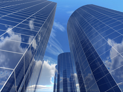 蓝色商务楼图片-蓝色商务楼素材-蓝色商务楼插画-摄图新视界