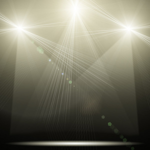 现场灯光现场灯光在黑暗的背景照片