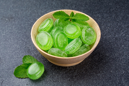 糖果绿绿色薄荷糖果照片