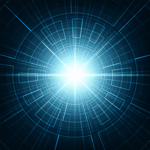 科技蓝色未来特效数字图片