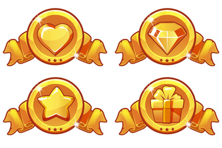 明星, 热, 礼物和钻石图标设置, 类似 jp照片