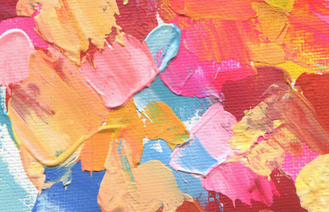 抽象丙烯酸和水彩绘画.画布纹理背景照片