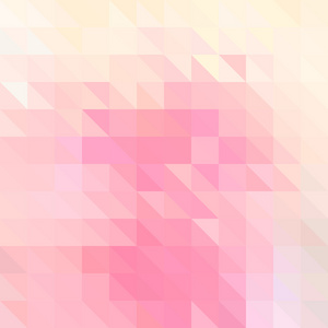抽象的背景下，粉红色的三角形，矢量图