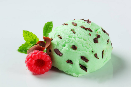 薄荷巧克力冰淇淋的独家新闻图片