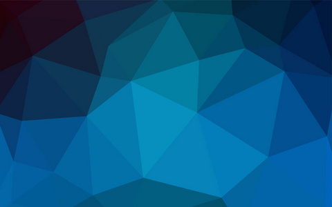 浅蓝色矢量三角形镶嵌罩。明亮的彩色插图与三角形。web 站点的新纹理