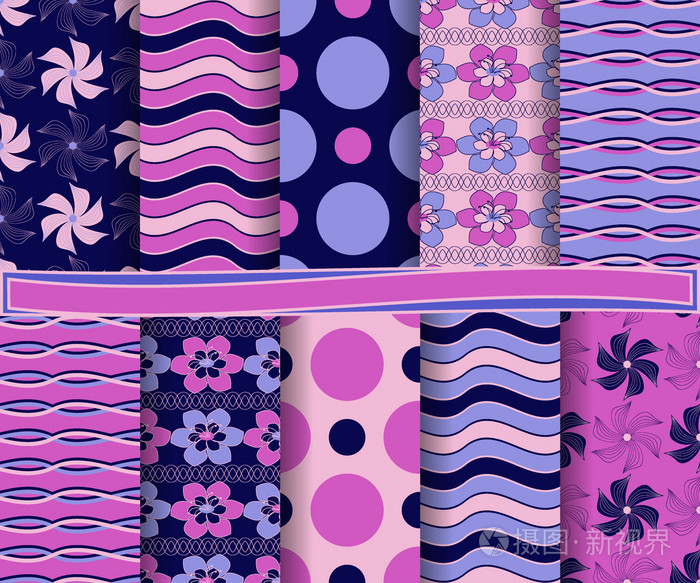 组的抽象矢量纸的剪贴簿