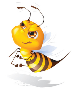 有趣的勇敢蜜蜂图片