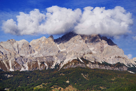 克里斯塔洛集团的高山景观, 多洛米特人, 意大利