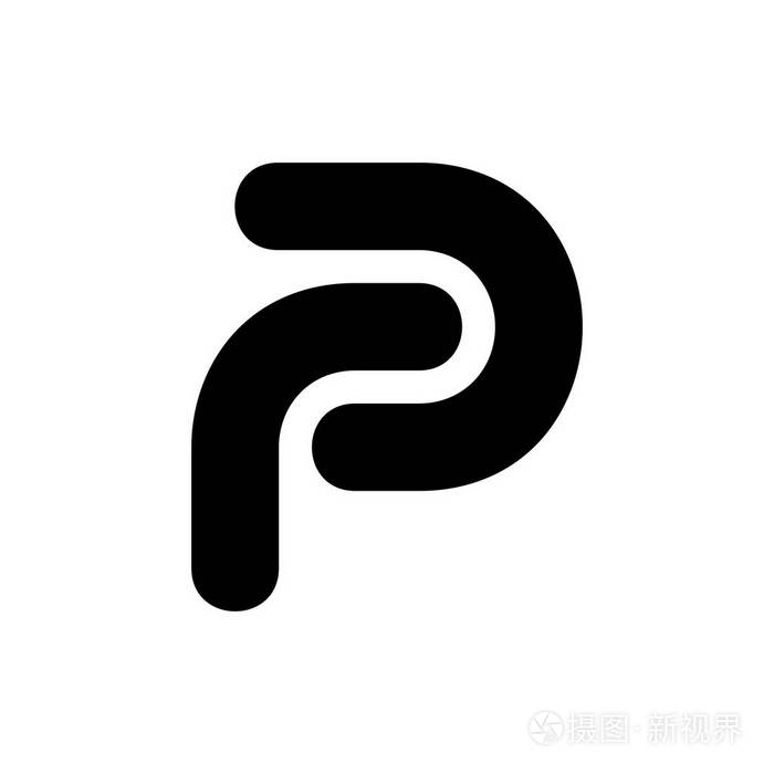 字母p徽标图标设计模板元素矢量符号