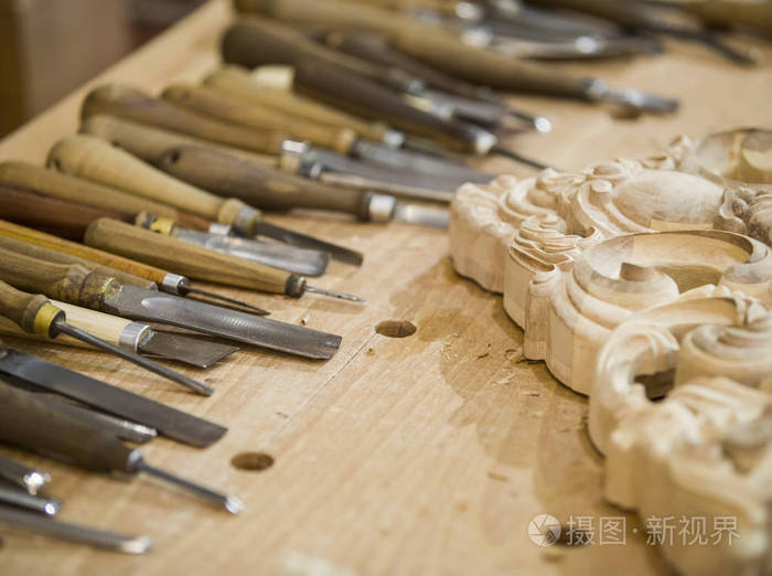 木工和工艺品.木工手工具.木制零件,木板和库存.木背景