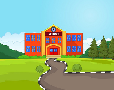 学校建设卡通以图搜图图片