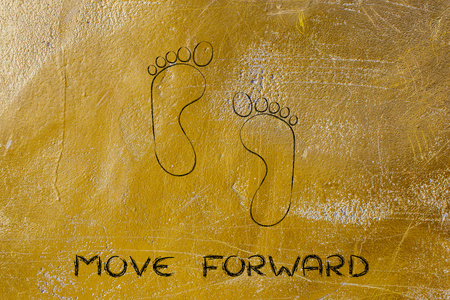 一步一个脚印前进,一步一个脚印,在一段时间 足迹设计照片