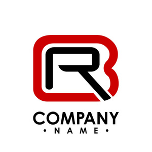 方向顺序br 字母徽标设计矢量插图模板, b 字母徽标向量, 字母 b 和 r