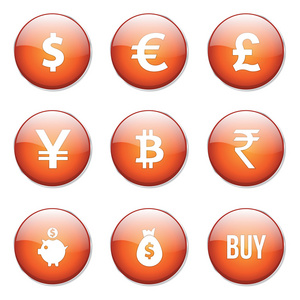 货币符号按钮图标