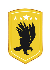 鹰国徽矢量照片