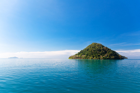 在热带小岛上的风景。泰国