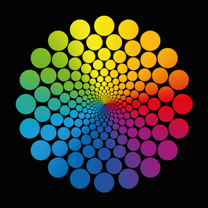 荧光色渐变图片