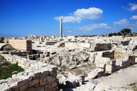 罗马时代的遗迹 kourion 塞浦路斯