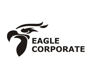 足球纹身黑颜色鹰头线剪影纹身标志设计演示为运动队需要照片