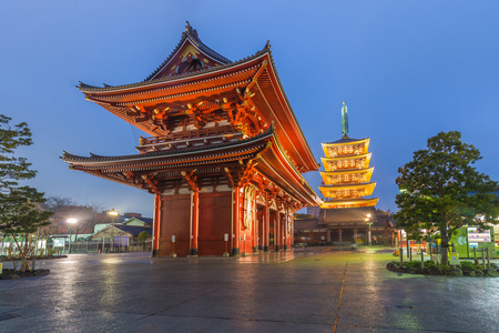 东京   浅草寺集镇 浅草寺日本