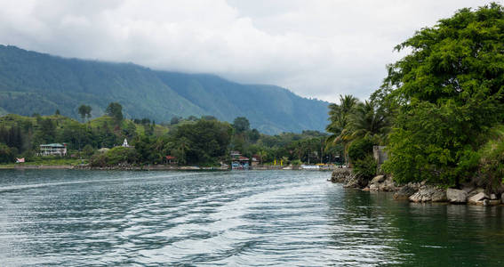 Samosir 岛上的岛屿, 位于印度尼西亚苏门答腊岛北部中部, 印尼