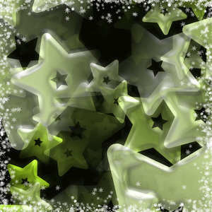 奇妙圣诞背景设计插图与星星和雪花