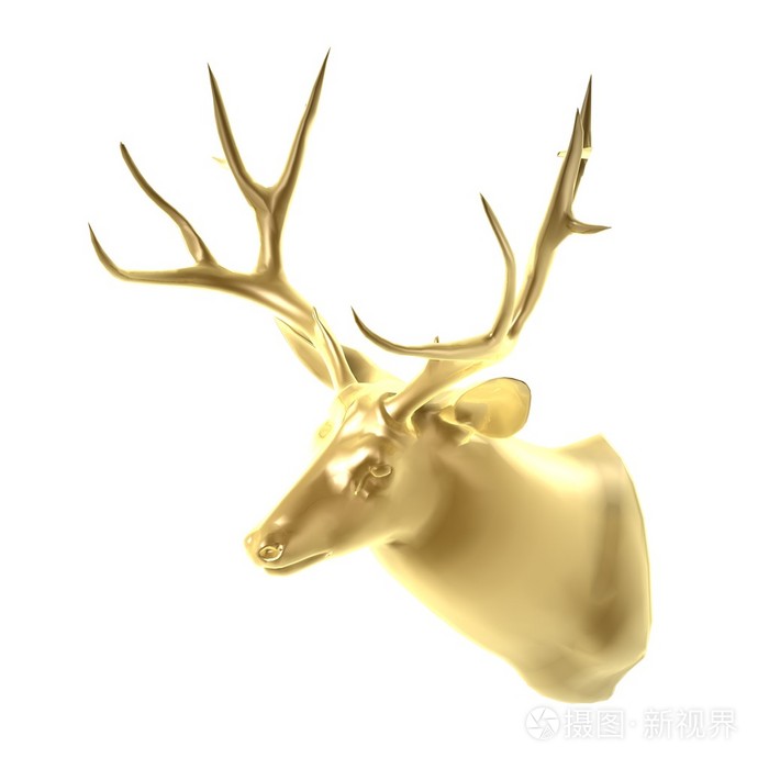 金色鹿头
