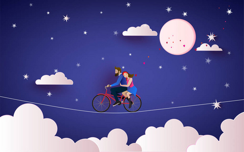 壁纸夜空月亮图片