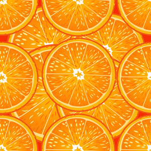 无缝纹理的多汁的橘子照片