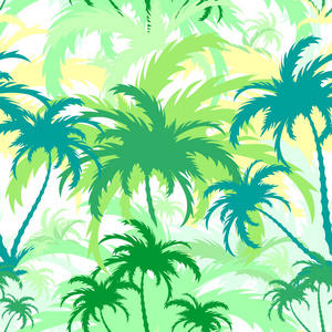 棕榈树，无缝背景