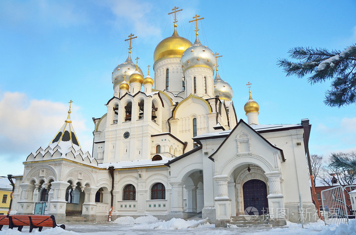 诞生在 Zachatievsky 修道院在莫斯科圣母玛利亚大教堂