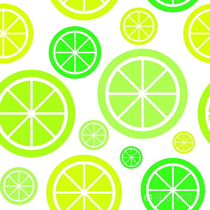 柠檬水果抽象的无缝图案背景矢量怡乐思