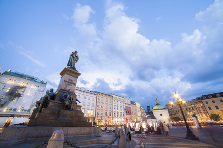克拉科夫市场广场，波兰，欧洲