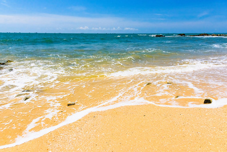 沙滩美丽的风景南中国海越南