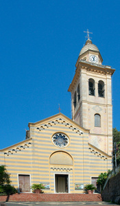 教会的圣马丁 12 世纪，波托菲诺 利古里亚 意大利