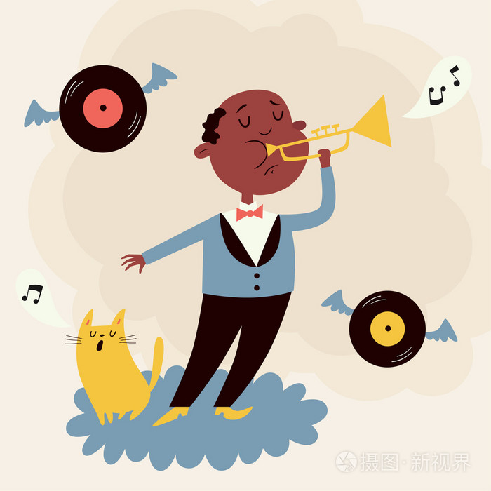 矢量图的小号手