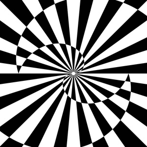旋转扭曲错觉.矢量插图照片