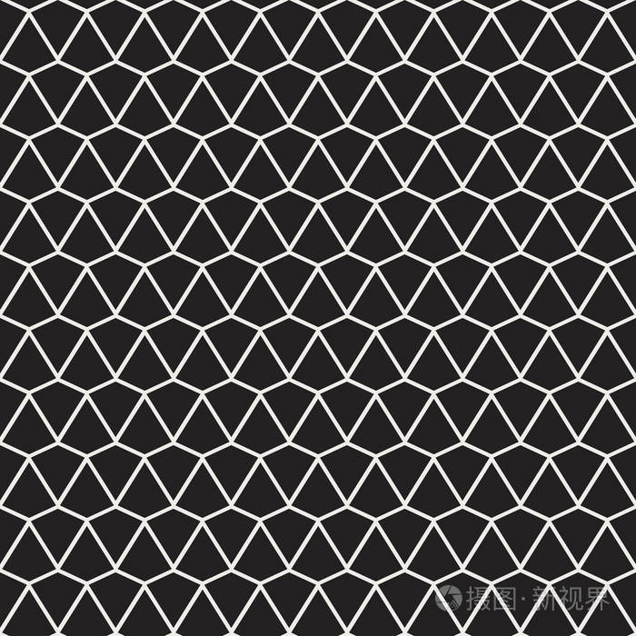几何黑色矢量无缝图案.抽象艺术装饰背景.经典时尚质感
