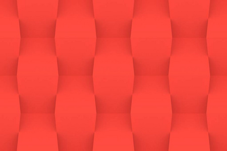 红色几何抽象背景。3d 渲染背景