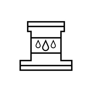 燃料图标矢量隔离白色背景为您的 web 和移动应用程序设计, 燃料徽标概念