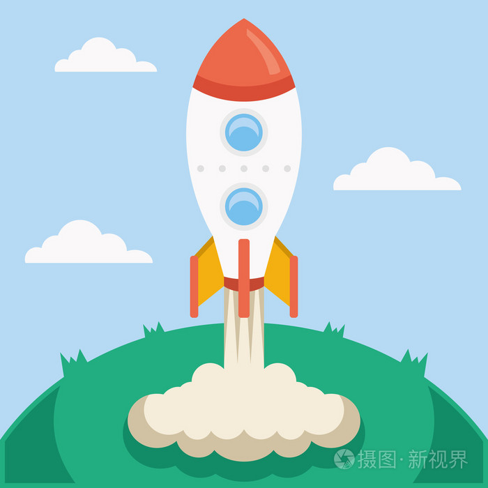 矢量火箭发射矢量图