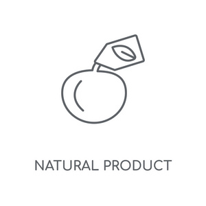 天然产品线性图标。自然产品概念笔画符号设计。薄的图形元素向量例证, 在白色背景上的轮廓样式, eps 10