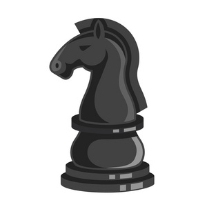 矢量国际象棋骑士图