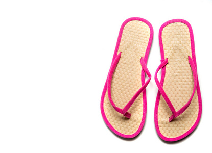 粉红色和白色背景上的稻草触发器 sandalw